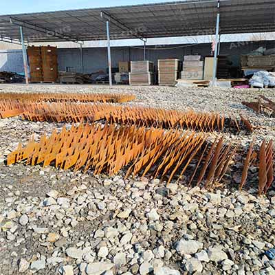 Landscape Edging Kit rust metal corten steel garden edging for landscape