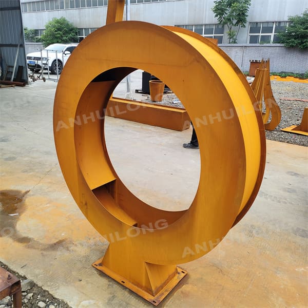 Large Circular Corten Steel Water Curtain Factory