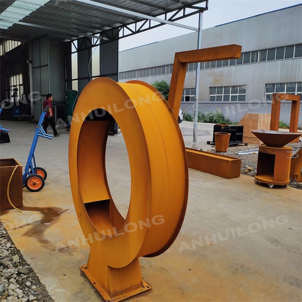 Large Circular Corten Steel Water Curtain Factory