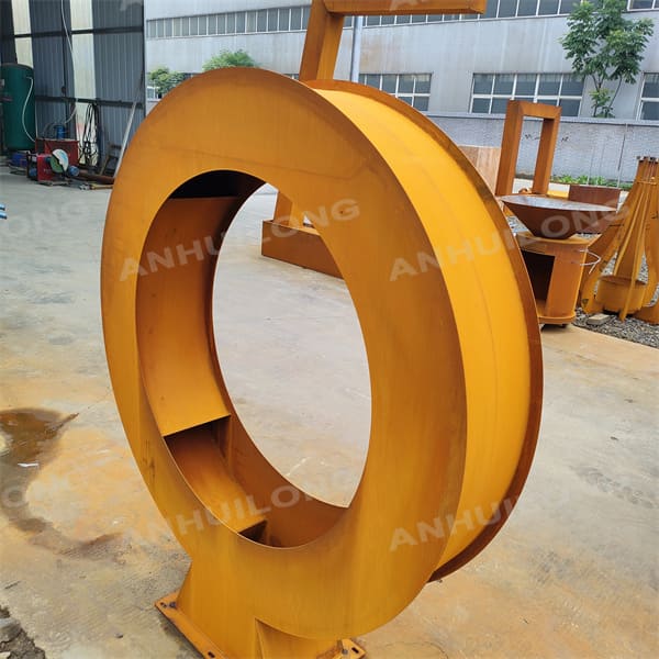 Large Circular Corten Steel Water Curtain Factory