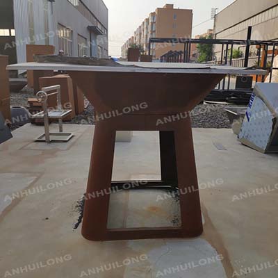 Heavy duty weather steel corten steel corrosion resistent BBQ grill