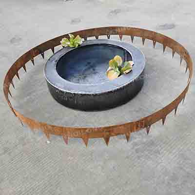 No-Dig Landscape Edging Kit rust metal corten steel garden edging for landscape