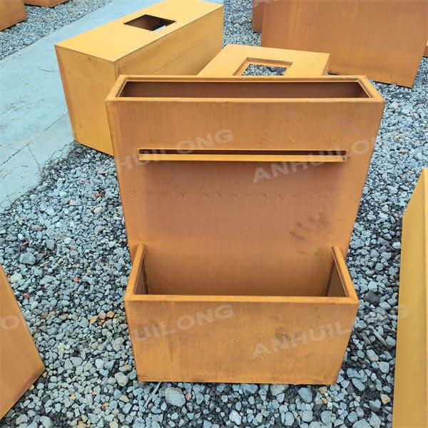 No maintenance corten steel water feature for Landscaping