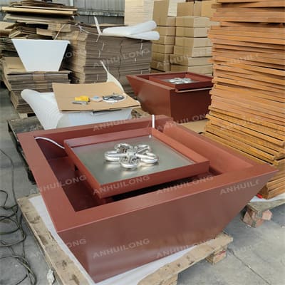 Customized  corten steel waterfall For Ornamental Garden