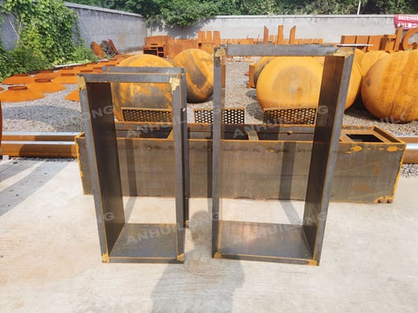 assemble metal steel wood frame for outdoor
