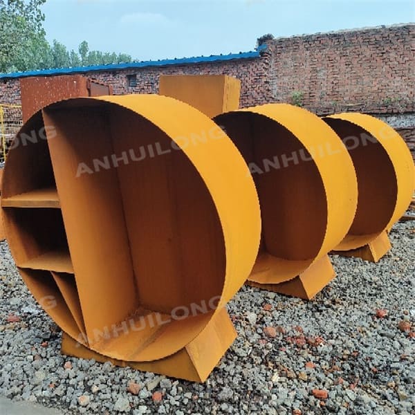 corten steel outdoor used round freestanding wood storage