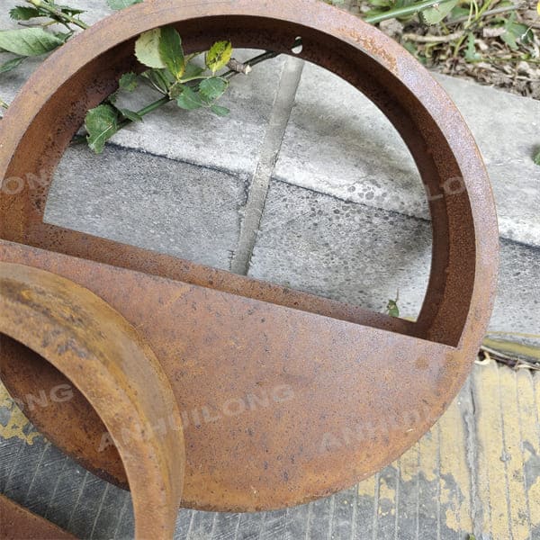 The Corten Steel Planter Pot With Warm Tone