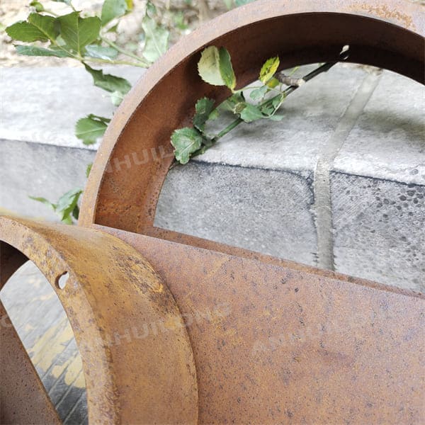 Corten Steel Planter For The Final Color