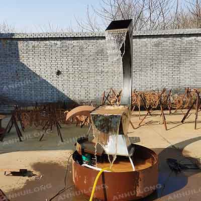Corten Steel Large Garden Metal Water Feature