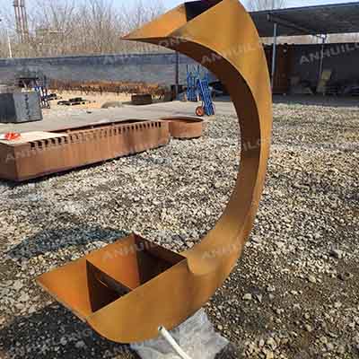 Corten Steel Large Garden Metal Water Feature