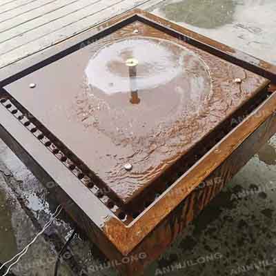 Beautifully Designed Backyard Corten Water Fountain Creative Decorative Water Curtain