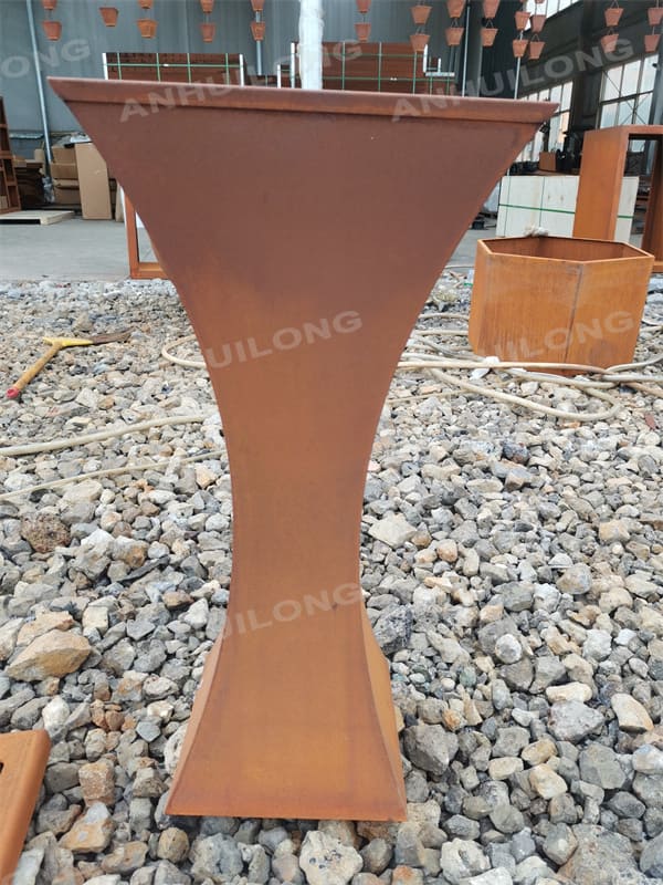 Economic And Durable Corten Lighting Bollards With Led Lights