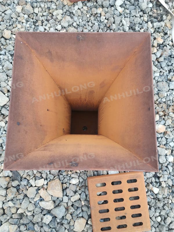 Economic And Durable Corten Lighting Bollards With Led Lights