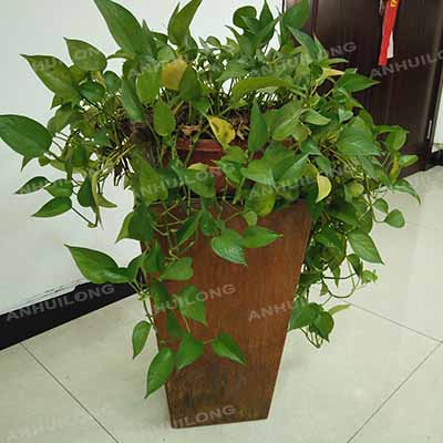 High quality Assembled coated corten steel flower pot Planter Box garden planter metal flowerpot