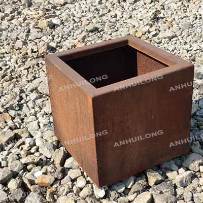 Large Size Outdoor Decoration Steel Plant Pots Corten Steel Planter pots