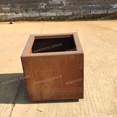 Large Size Outdoor Decoration Steel Plant Pots Corten Steel Planter pots