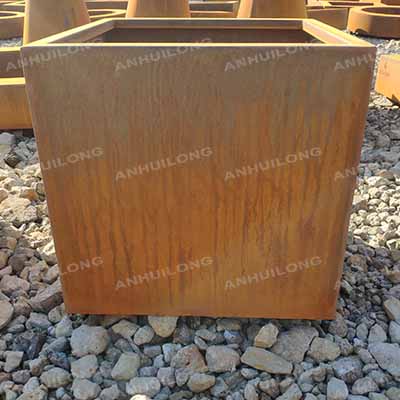 Large Size Outdoor Decoration Steel Plant Pots Corten Steel Planter pots