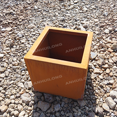 Outdoor garden Metal Planter Corten Steel Flower Pot Corten steel garden planter