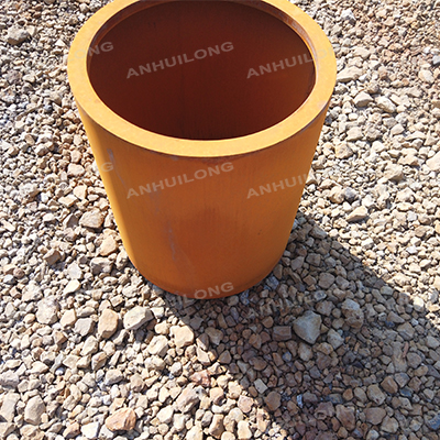 corten steel modern large outdoor metal planter pot