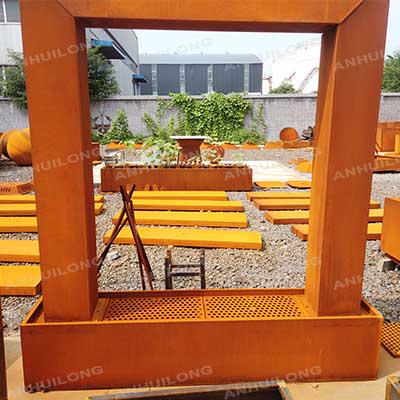 Beautifully Designed Backyard Corten Water Fountain Creative Decorative Water Curtain