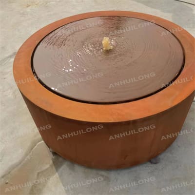 Customized corten steel water feature For Landscaping