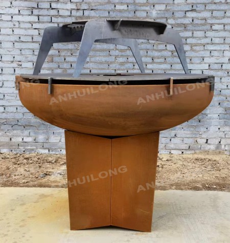 Double Baking Tray Corten Steel BBQ Grill