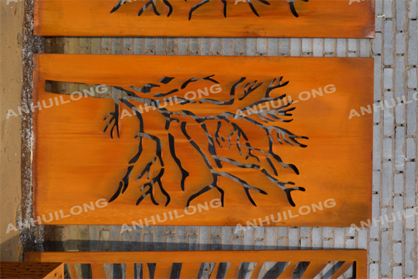 classic indoor outdoor corten steel screens fencing panels