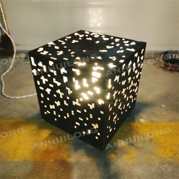 Metal Art Light box Outdoor Decorative light For City Gardens Landscape