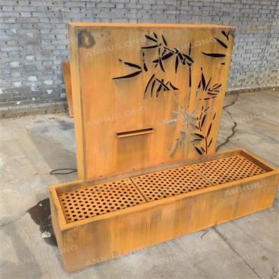 corten steel water feature for Ornamental Garden Services