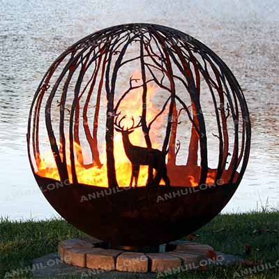 High quality outdoor propane fire pit ball For Backyard