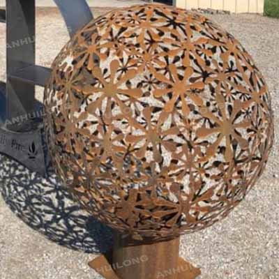 Patio Fire Pit Corten Steel Natural Gas/Propane Fire Pits Table
