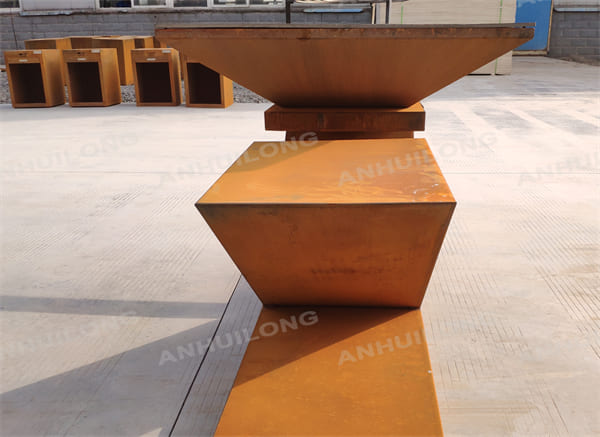 China Manufacture output out door corten steel  bbq grill