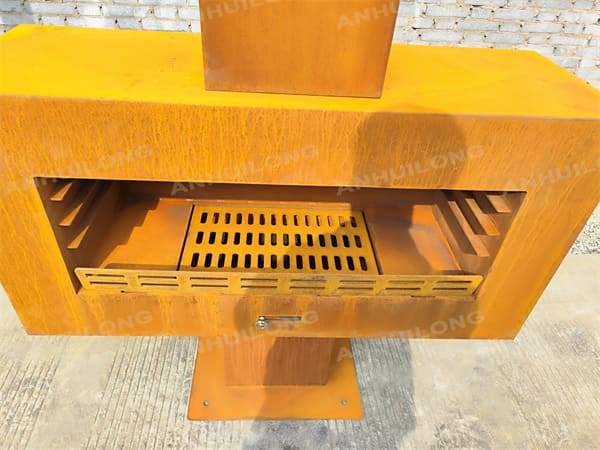 European style Rectangular Rust indoor fireplace Manufacturer