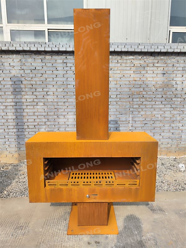 European style Rectangular Rust indoor fireplace Manufacturer