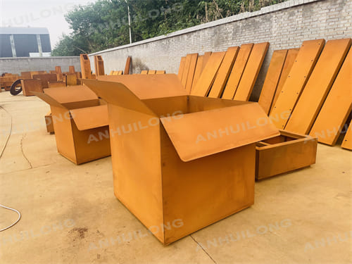 large steel planters large corten steel planter corten steel planter boxes