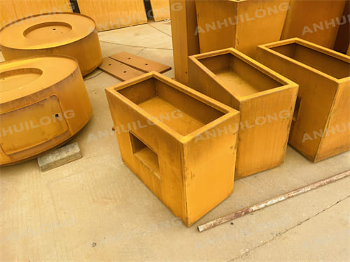 large steel planters large corten steel planter corten steel planter boxes