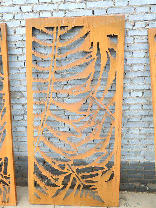 High-Quality Weathering Resistant Steel Rusty Tree Exterior Corten Steel Fence Panel