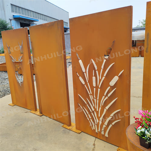 Corten steel fence panels for Outdoor Furniture Manufacturer