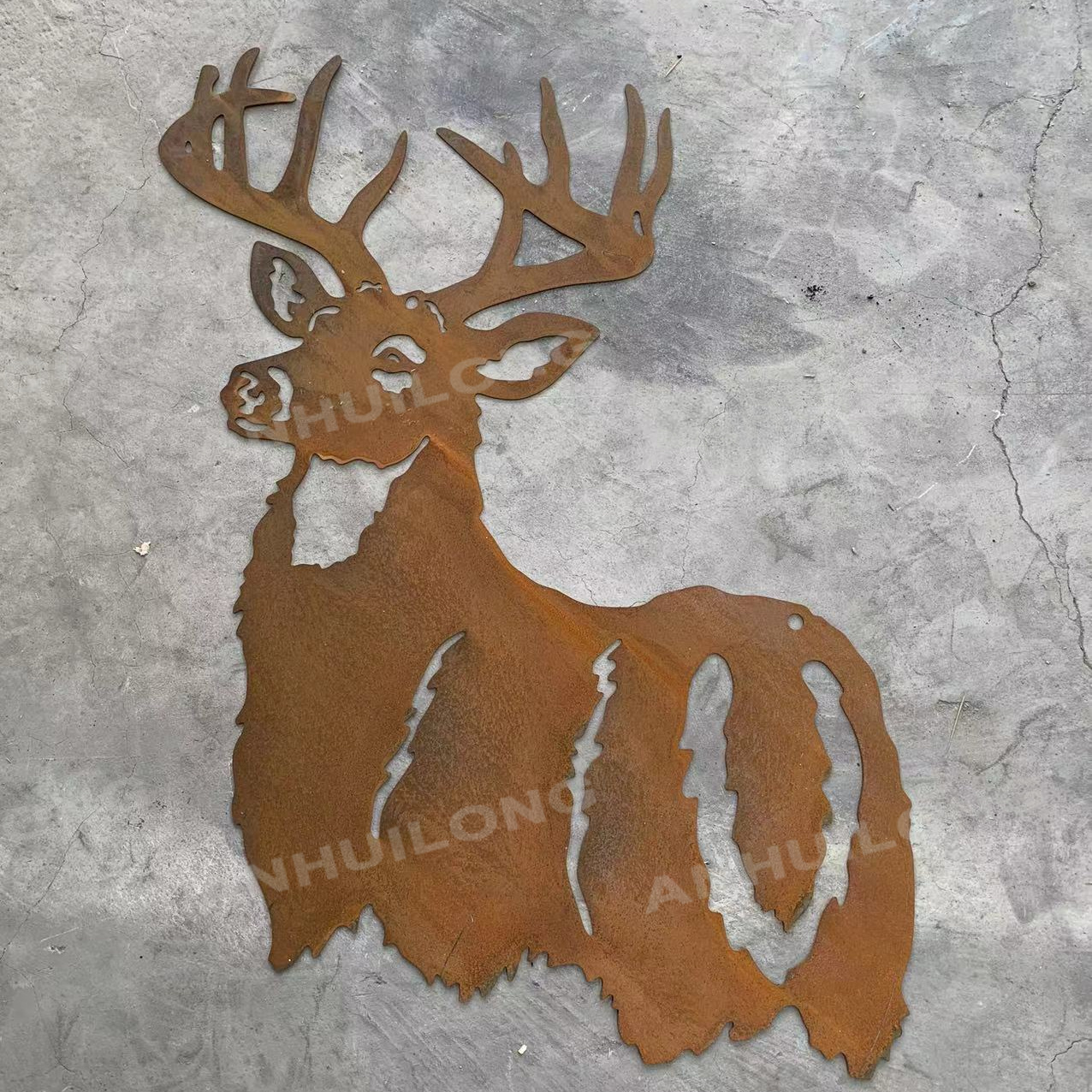 Laser Cut Corten Steel Wall Art for Ornamental Garden