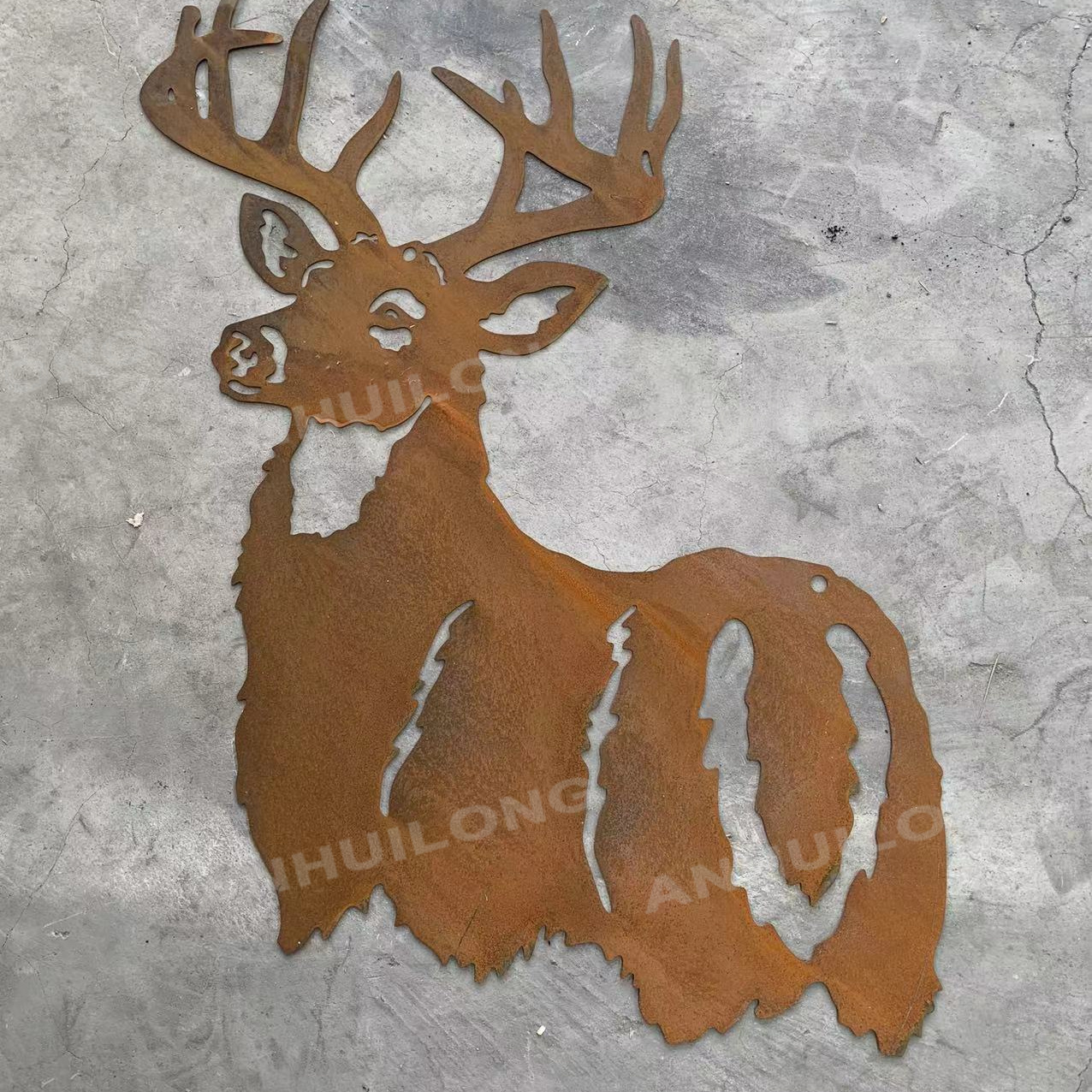 Laser Cut Corten Steel Wall Art for Ornamental Garden