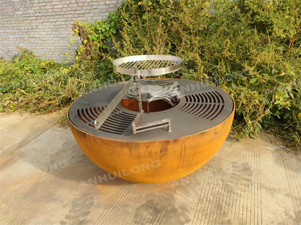 Heavy duty weather steel corten steel corrosion resistent BBQ grill