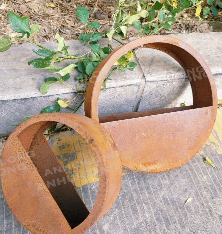 Indoor Wall-mounted Corten Steel Planter Pot