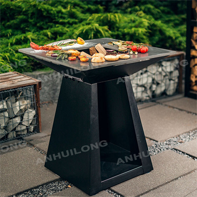 heavy duty barbecue grill outdoor square fire pit barbeque charcoal  barbeque grill manufacture for sale