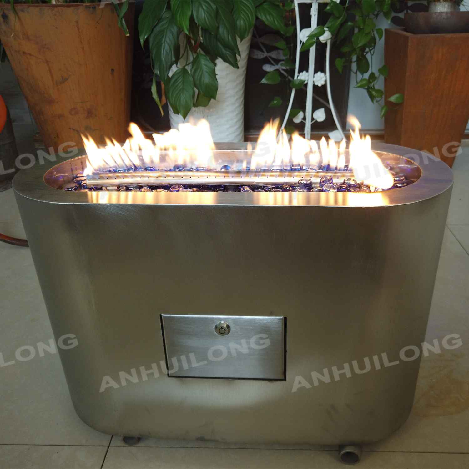 Outdoor heater natural gas fire pit for outdoor heating