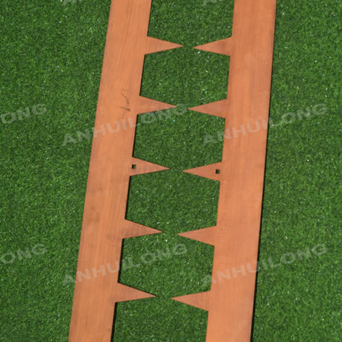 Hot selling nature style environmentally friendly garden Corten Steel edging park project wholesale curved steel building