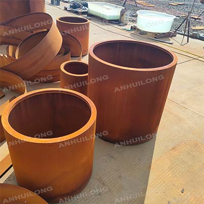 Garden Box Planter Custom Garden Plant Flower Pots Outdoor Box Corten Steel Cube Planter