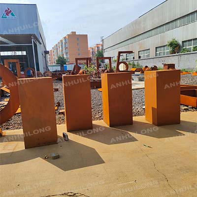 Garden Box Planter Custom Garden Plant Flower Pots Outdoor Box Corten Steel Cube Planter