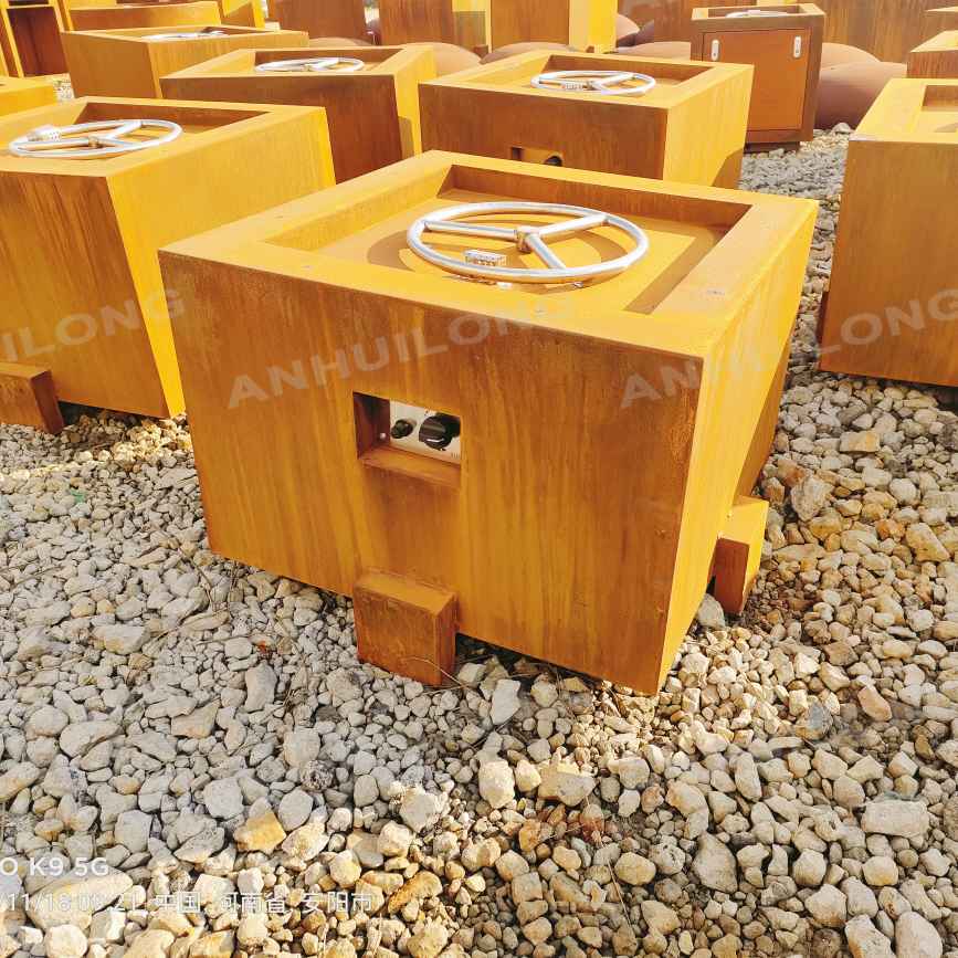 Hot Selling rectangular gas fire pit for garden