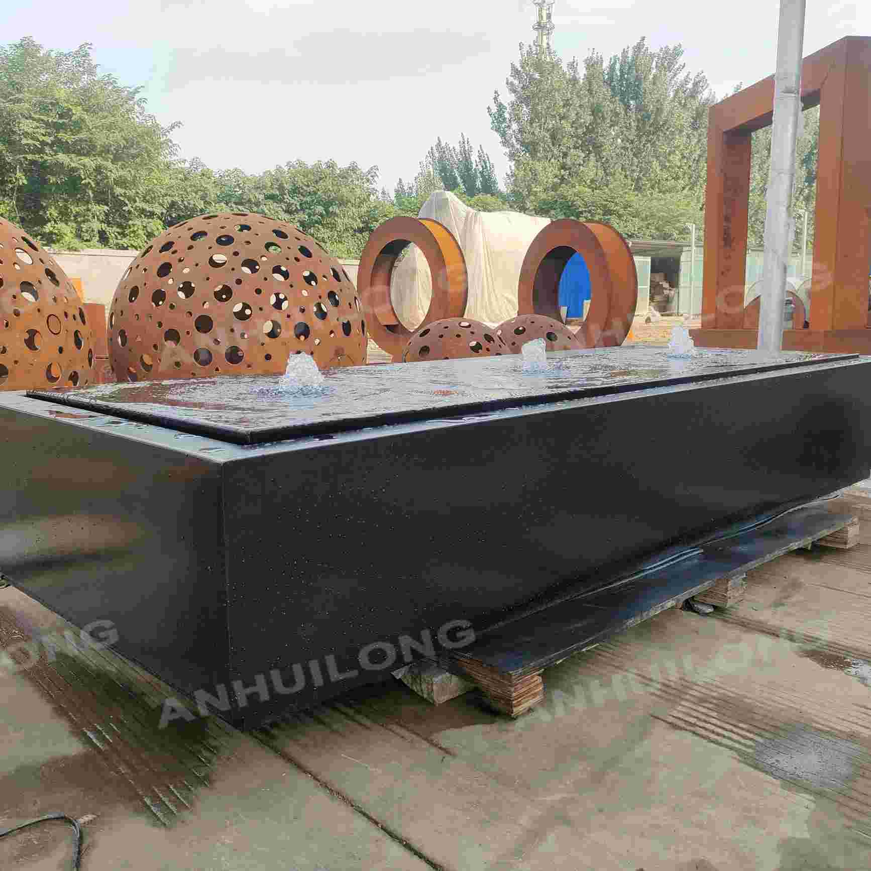 Modern garden water fountain for ornamental garden