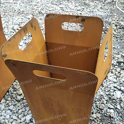 Rusty corten planter garden decoration flower pot/Corten Steel Rusty Planter